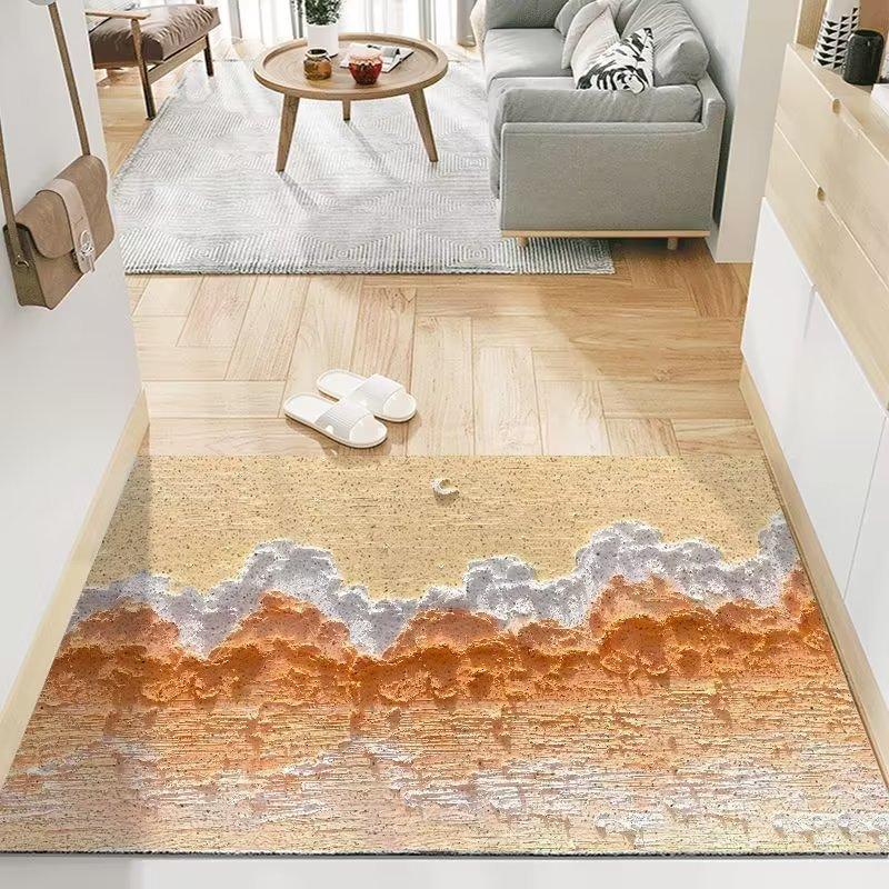 Oil Painting Entrance Door Mat Living Room Non-Slip Floor Carpet Bathroom Doormat Kitchen Rugs