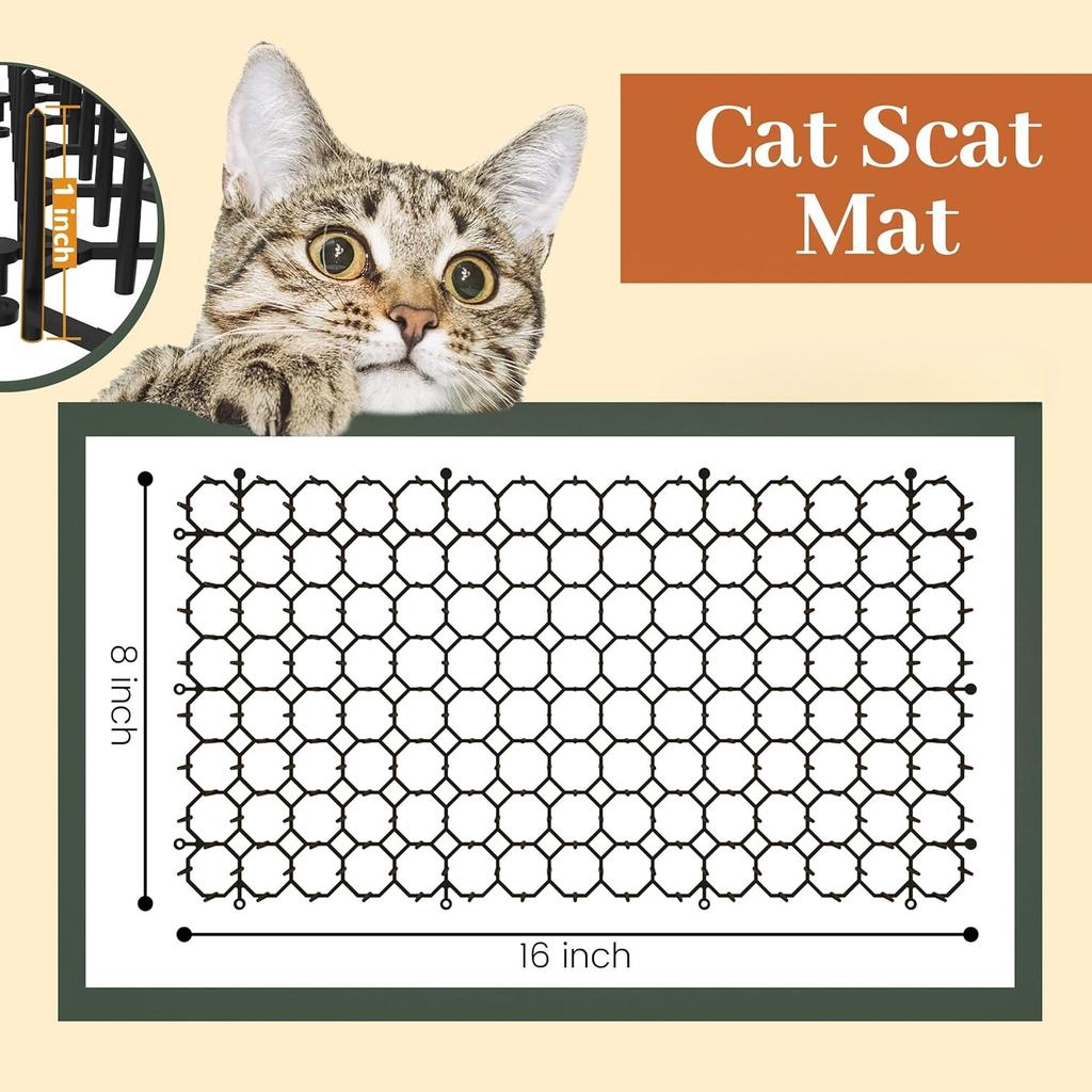 Katzen Dornmatte Garten Anti-Katze Hundabwehr Matte Schützt Pflanzen Innen Außen Garten Abschreckgeräte Haus Hundabwehr