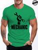 Męska Koszulka 3D z Motywem Mechanika Samochodowego Retro Wzór Naprawy Maszyn Krótki Rękaw Swobodne i Modne Streetwear