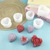 Heart Shaped Flower Silicone Mold 3D Rose Candle Soap Mold DIY Chocolate Ice Baking Mold Wedding Decoration Valentine's Day Gift