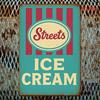 Retro Ice Cream Metal Tin Sign Wall Decor 12x8 Inch Vintage Kitchen Cafe Bar