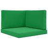 Outdoor Sofa Cushions 3 Pcs Green Polyester