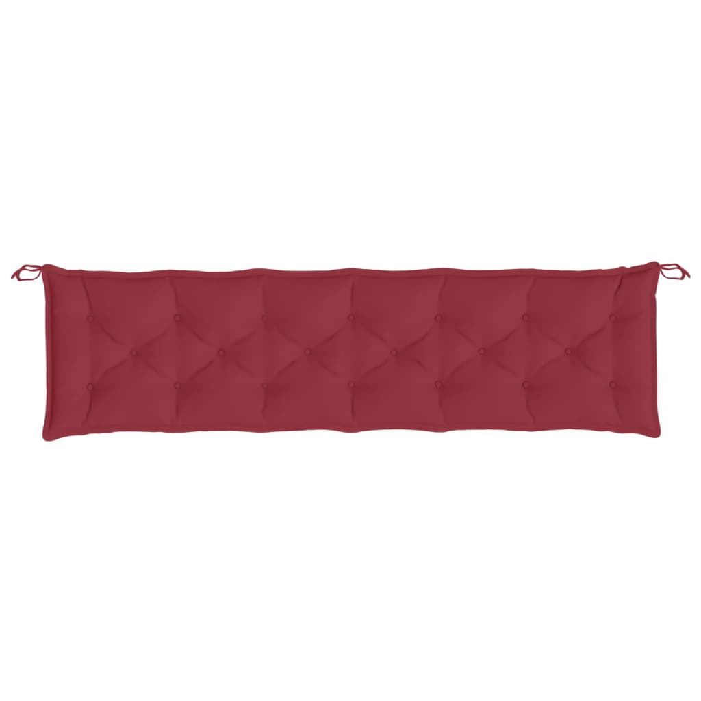Garden Bench Cushion Burgundy 200x50x7 Cm Oxford Fabric