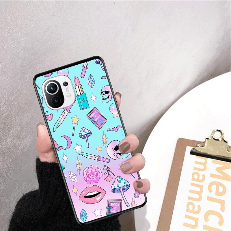 Girly Pastel Witch Goth Phone Case for Xiaomi 12 Mi 10T 11T 11 Pro 10 10T 11 Lite 10pro 11Ultra Poco X3 Pro Poco F3 M3