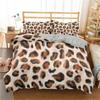 Leopard Print Duvet Cover Set King Size Africa Animal Bedding Set For Girls Boys Children Teen Colorful Leopard Twin Quilt Cover