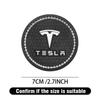Sticker 2025 New Tesla 1/2PCS Car Coasters Rubber Water Cup Bottle Holder Anti-slip Pad For Tesla Model 3 Model S X Model Y