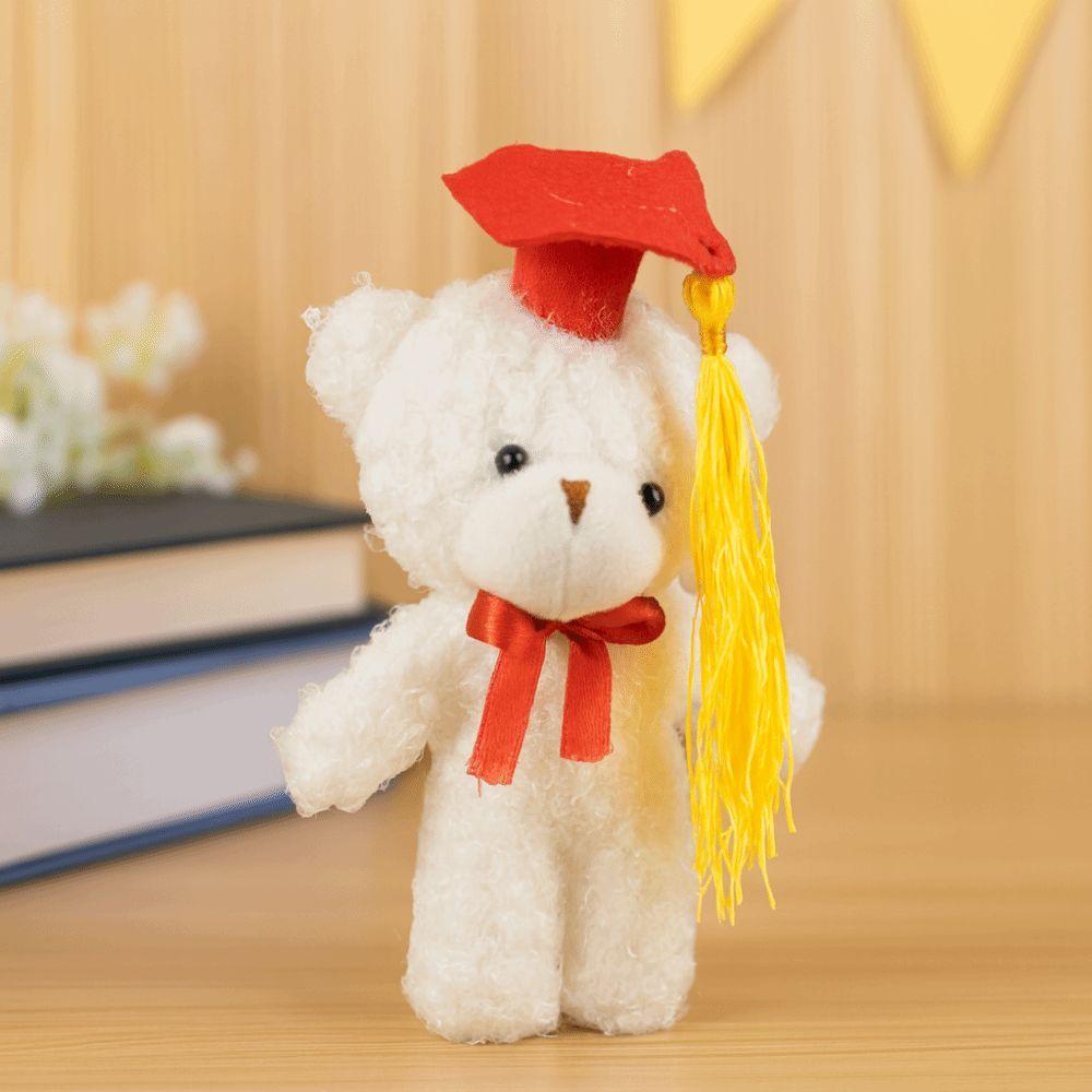 Cute Graduation Bear Doll 14cm Dr Bear Doll Cartoon Bear Pendant  Graduate Gifts