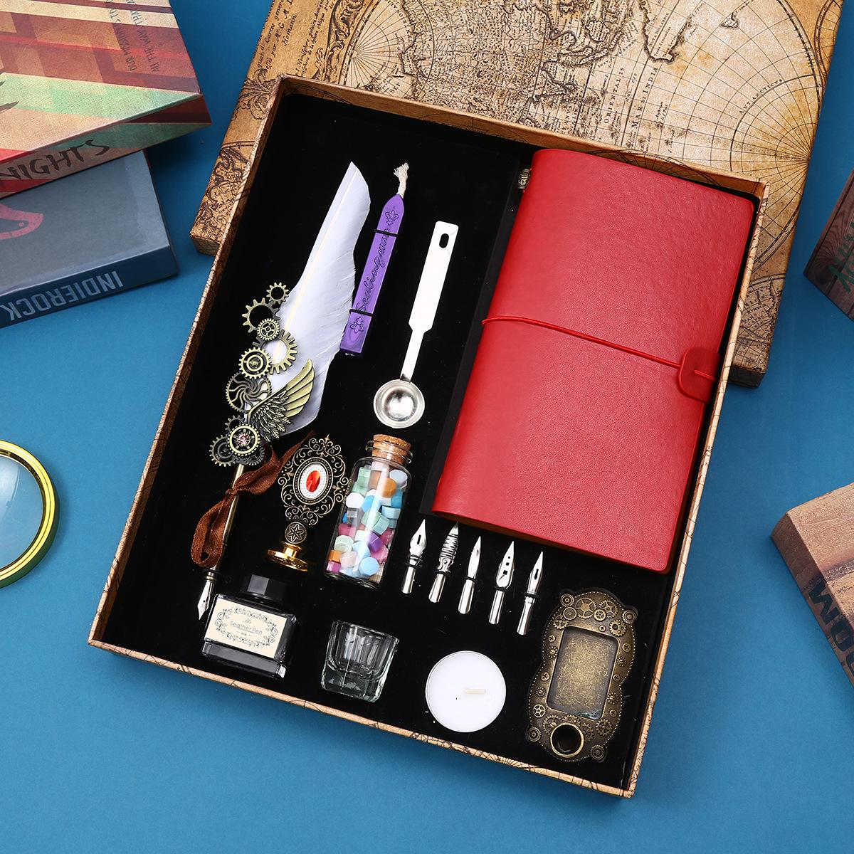 

Birthday Gift, Boys Dipping Pen, Travel Notebook, Hand Gift, Prize, Graduation Souvenir 0.5mm