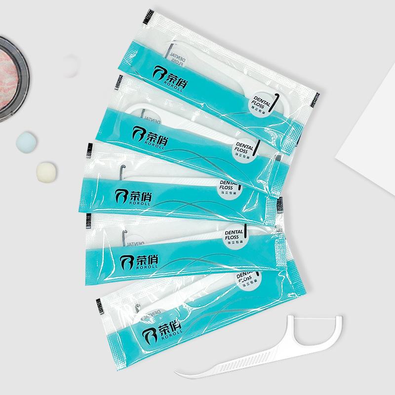 50 Pieces of Dental Floss Per Use, Individually Packaged. Suitable for Dental Hospitals, Restaurants, Hotels and Household Use