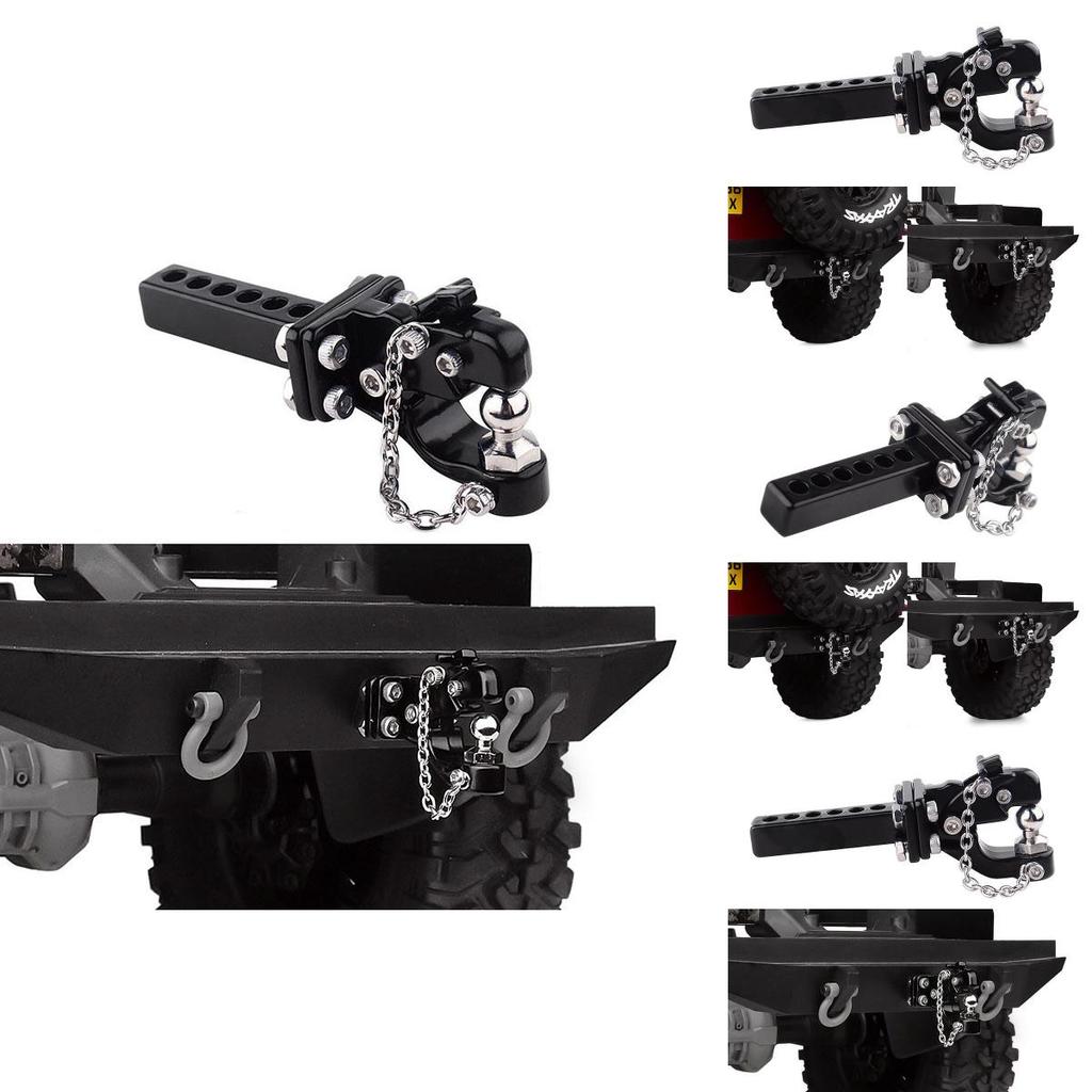 Reliable Adjustable Drop Hitch Receiver With Decorative Chain For 1/10 Rc Axial Scx10 Traxxas Trx4