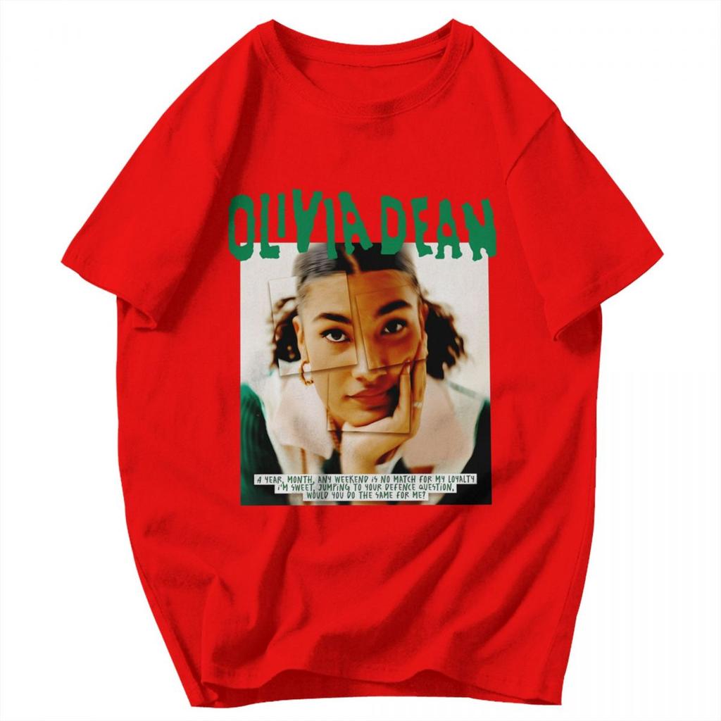 Men T Shirt Olivia Dean Awesome Summer Y2K Graphic Tees Unisex Clothing T Shirts