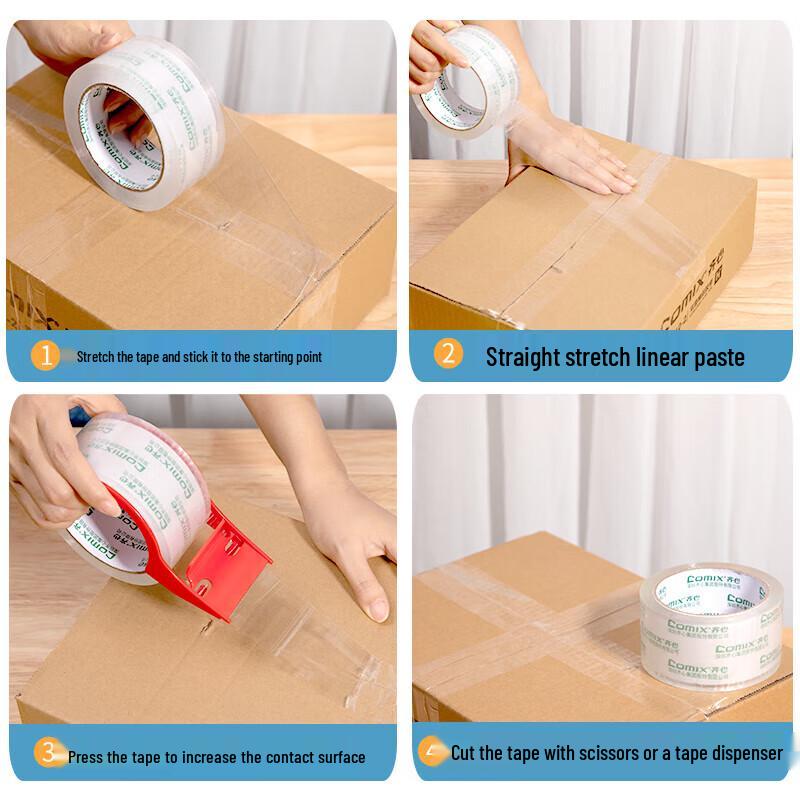 Comix JT5506-6 Ultra-Transparent Packing Tape