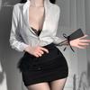 Xianyi Erotic Underwear Pure Passion Free Hot Hip Wrap Secretary Uniform Temptation Sexy Large Size Women's Clothing 388