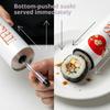 Caja Redonda de Empuje para Sushi con Pajita para Salsa Molde de Sushi de Grado Alimentario Cubo de Papel de Empuje Cónico Caja de Embalaje de Papel Accesorios Bento