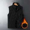 Autunno Inverno Uomo Plus Velluto Gilet Cappotto Tinta Unita Agnello Pile Gilet Grande Taglia Spesso Caldo Morbido Moda Termica Gilet Maschio