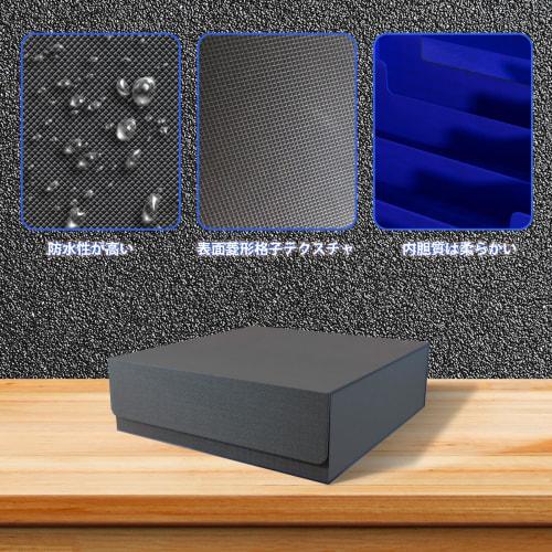 Trekkers PU Leather Card Box, Holds 3000 Cards (4 Columns), Vertical Card Storage, 4 Compartments, 24 Baffles, Trekkers Card Box, PU Leather Storage B