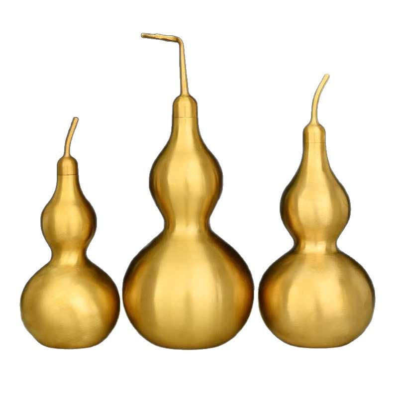 Brass Bagua Gourd with Five Emperors' Coins Pendant – Home Decor Craft