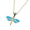 Dragonfly Necklace Wear-resistant Anti-rust Alloy Exquisite Dragonfly Animal Necklace for Women