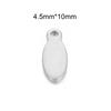 20 Stück/Los Edelstahl Herz Quadratische Form Kleine Leere Anhänger Charms für DIY Schmuckherstellung Personalisierte Namenslogo Scheibe 3 Farben