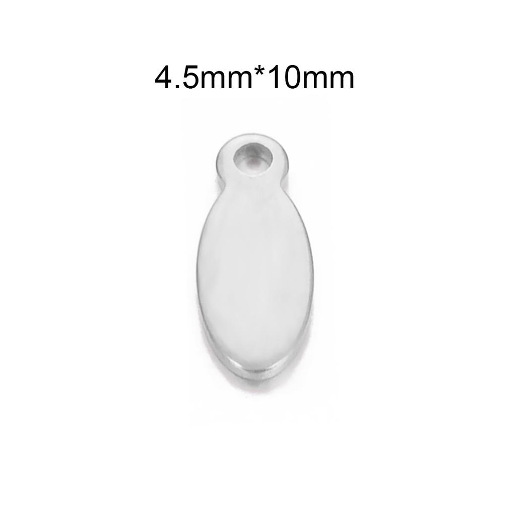 20 Stück/Los Edelstahl Herz Quadratische Form Kleine Leere Anhänger Charms für DIY Schmuckherstellung Personalisierte Namenslogo Scheibe 3 Farben