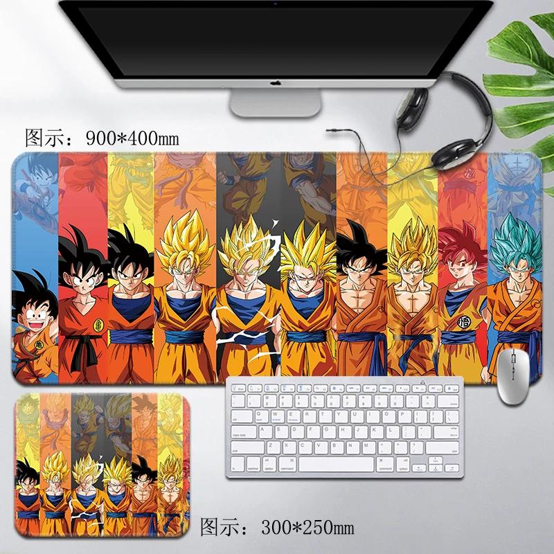 Leder Dragon Ball Mauspads Wasserdicht Son Goku Druckmuster Herren Computer Peripherie Zubehör Große Größe Gaming Tastatur Büro Schreibtischmatte