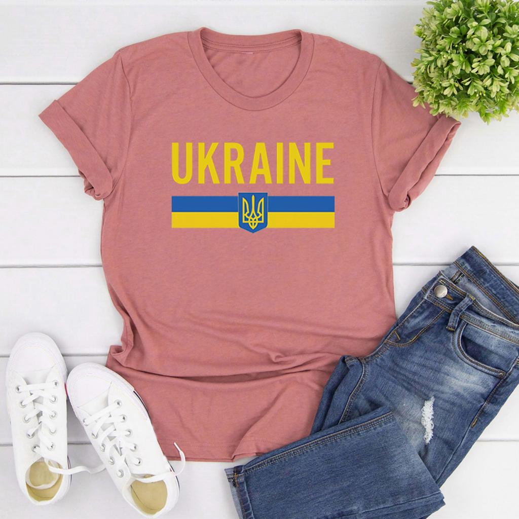 Ukraine Tshirt Ukrainian Flag T Shirt Unisex Women Graphic T Shirts Ukraine Trident Short Sleeve Tee Women Clothes Streetwear Top