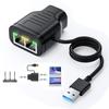 Netzwerk-Splitter Ethernet-Splitter für 2 PC Laptop Netzwerk RJ45-Splitter 1 in 2 out 100M 1000M Gigabit Ethernet-Splitter