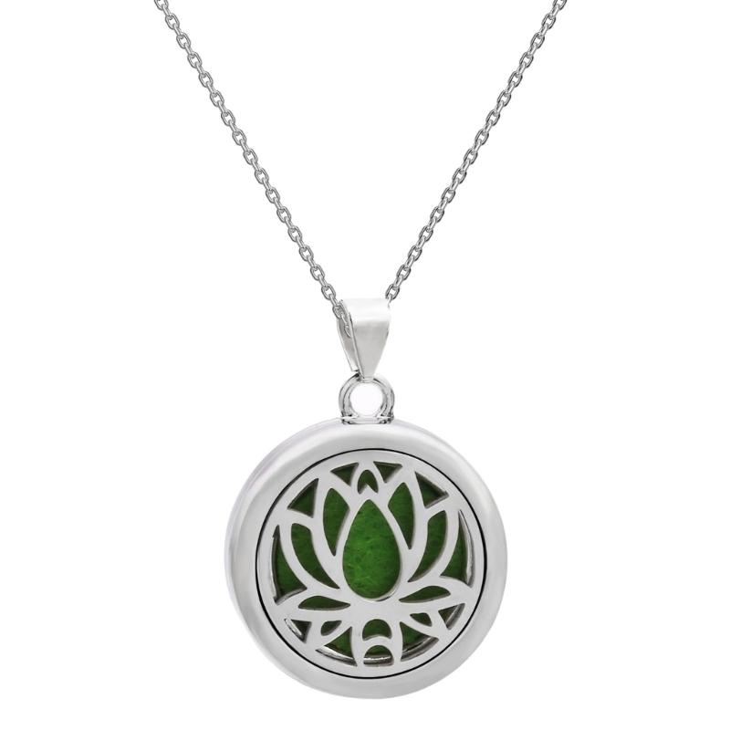 Scented Pendant Necklace Trees Of Life Essential Oil Diffuser Stainless Steel Neckchain with Lockets Pendant For Women