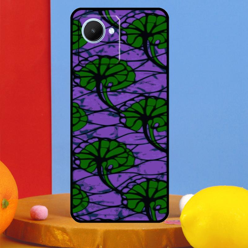 

African Wax Pattern Fabric For Realme C51 C31 C67 C55 C53 C35 C33 C30 C21Y C25s 9 10 11 12 Pro Plus GT Neo 5 6 Case Realme 9 Pro