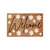 Beach Flowers & Fruit Summer Welcome Polyester Doormat Indoor/Outdoor, 16x24., Non-