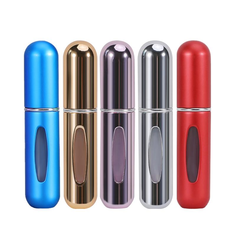 5/8ML 1/5Pcs Parfümzerstäuber Tragbarer Flüssigkeitsbehälter Kosmetik Reisen Mini Aluminium Spray Alkohol Leere Nachfüllbare Flasche