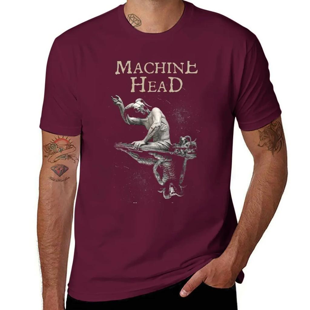 Machine Head Of Kingdom and Crown TShirt Oversized Sublime Blacks Tops Black Tshirts for Men 2025 New Model
