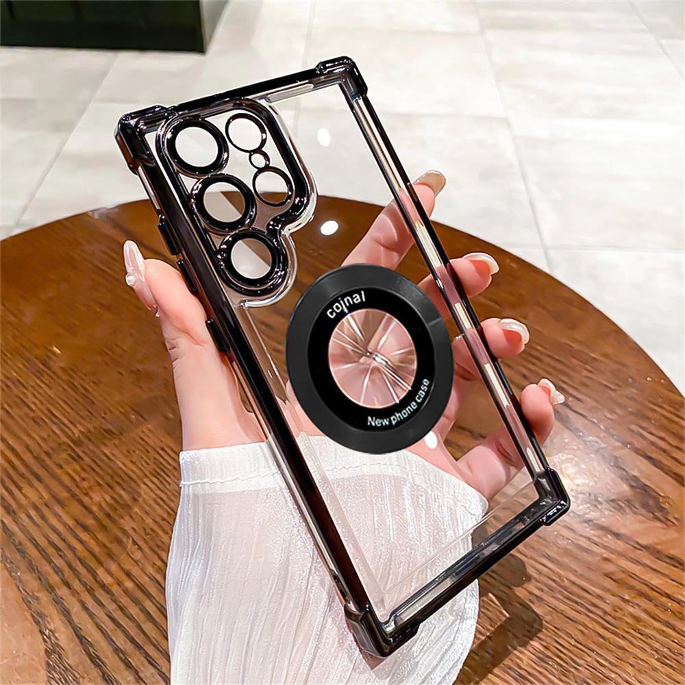For Magsafe Magnetic Case For Samsung S26 Ultra S24 Plus S23 S22 S21 S20 FE S25 Ultra Note 20 10 Shockproof Plating Phone Cover