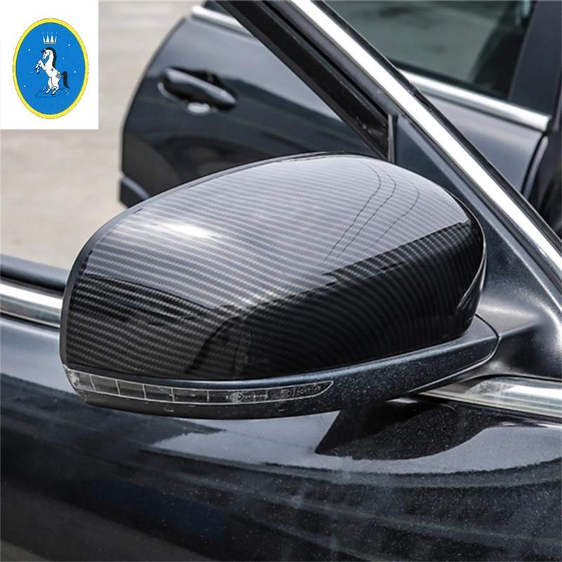 Auto Door Handle Bowl / Rearview Mirror Rubbing Protection Strip Cap Decor Cover Trim Accessories For Jeep Compass 2017 - 2024