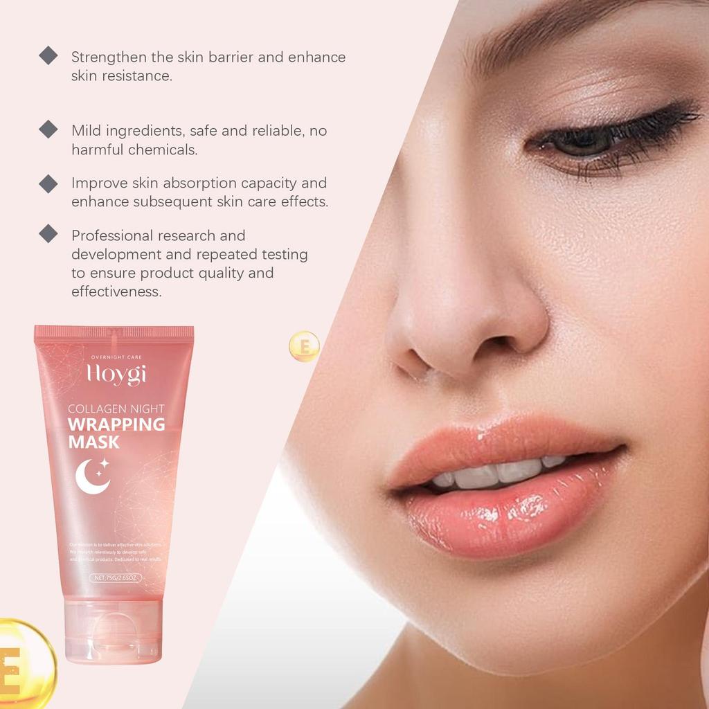 Hoygi Collagen Peel-Off Mask, moisturizes and hydrates, nourishes and firms the skin, cleanses and cares for the skin, suitable for the face, 1 set