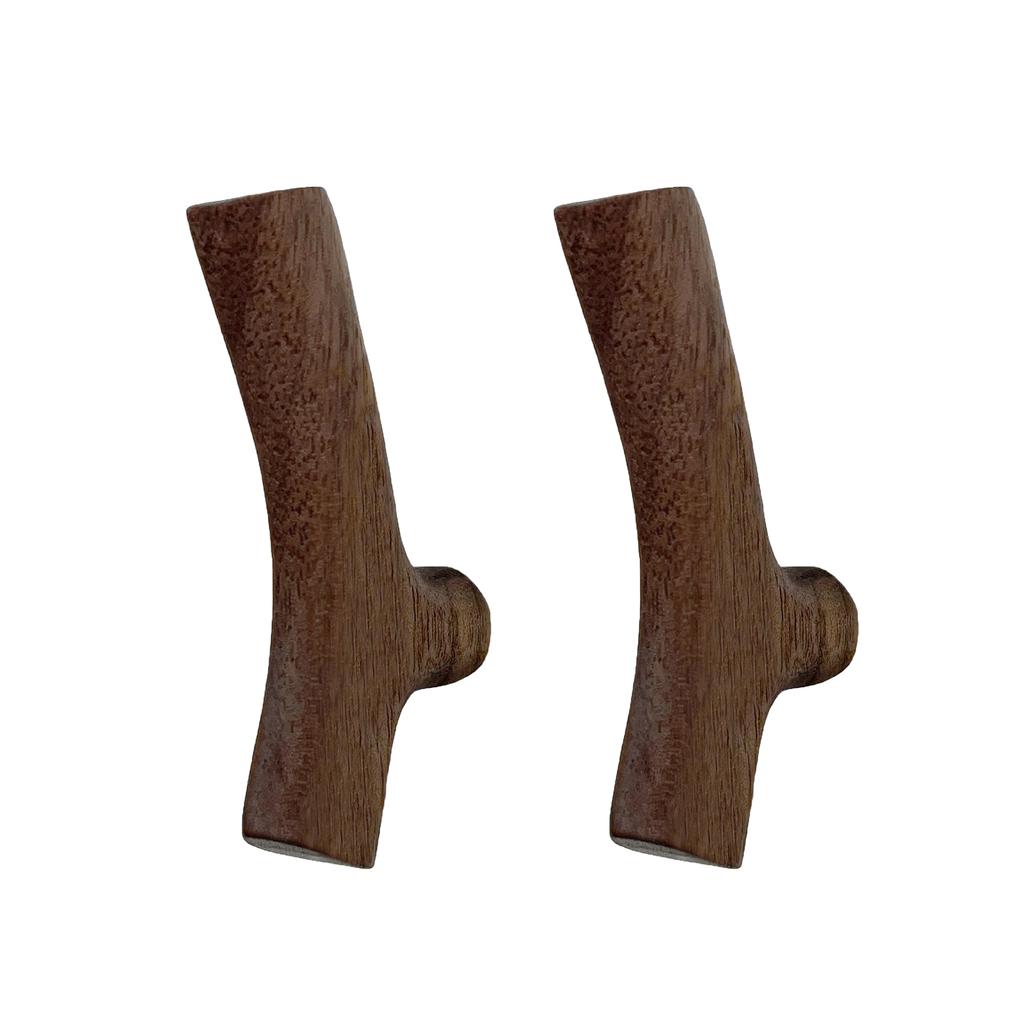 Key Hanger With Screws Bathroom Wooden Hook Non-slip Hook For Coats Bags Hats Tree Branch Wall Mounted Decor Organizer Hooks