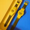 Casio Square Honey Jar Gift Box Special Back Engraved Watch Electronic Movement Resin Strap Unisex Watches Yellow SLV-22B-9PFH