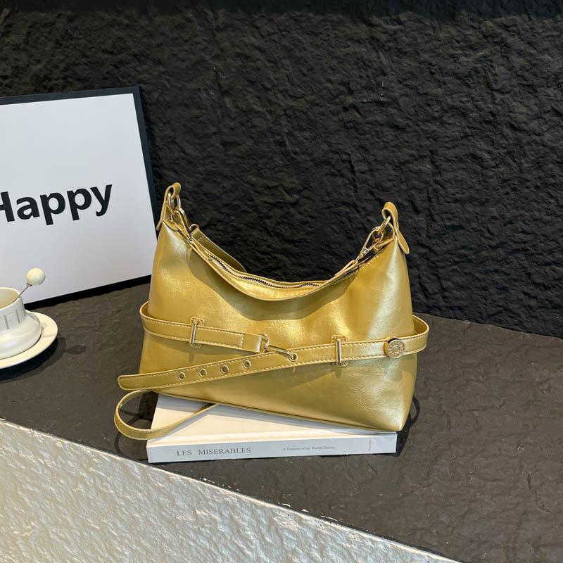 One shoulder underarm bag women's 2025 new retro dumpling bag fashion niche high sense commuter messenger bag women