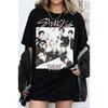 Kpop Merch SKZ Fans T-Shirt Men Women Streetwear Oversized Y2k Short Sleeves High Quality Casual Loose Harajuku Female Male Clothing