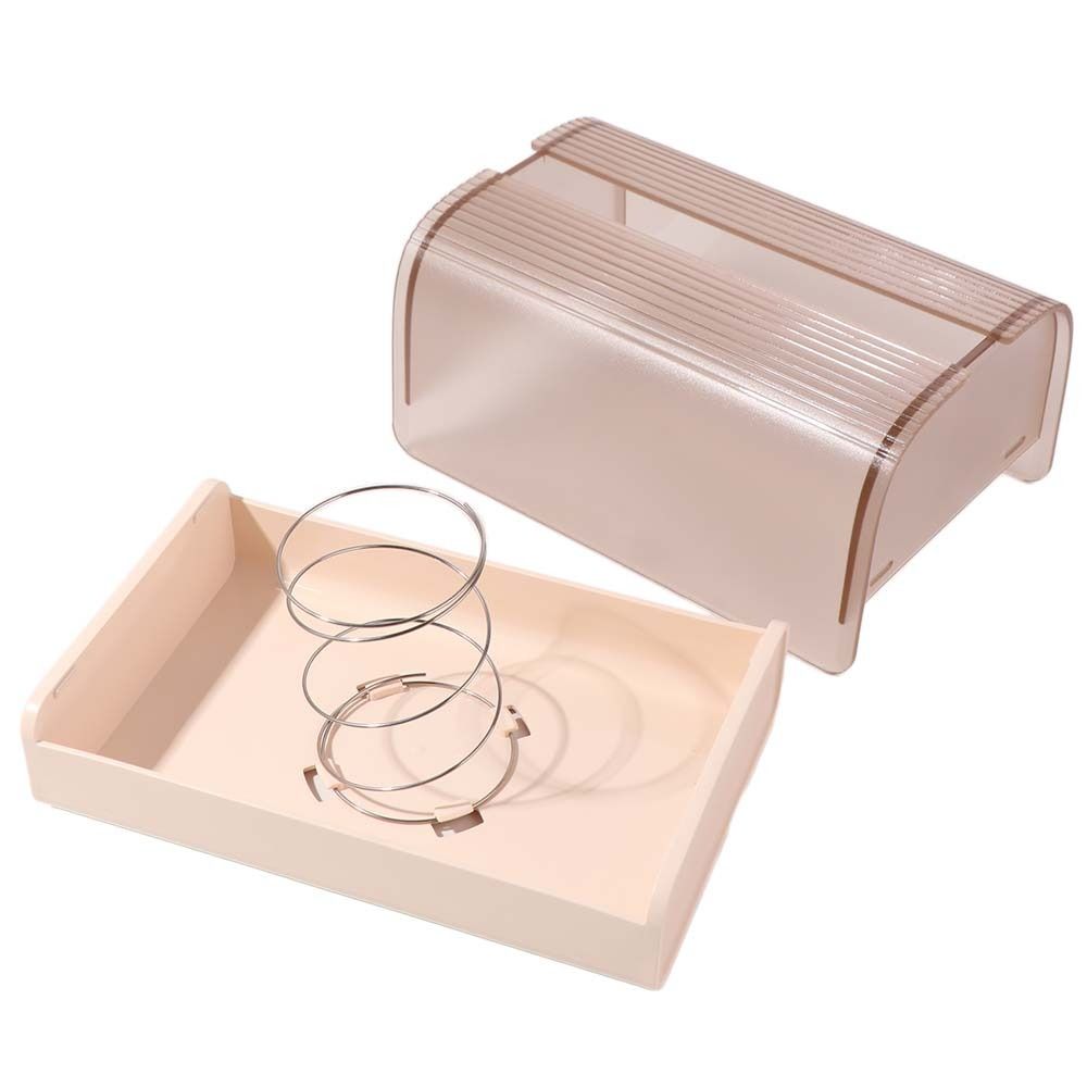 Plastic Clear Tissue Box Spring Support Storage Box Modern Paper Box  Desktop
