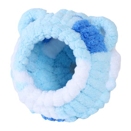 Winter Birds Nest Fluffy Parrot House Cute Flannel Cave Birdhouse with Ears Warm Parakeet Nest for Birdcage Budgerigars Cockatiel