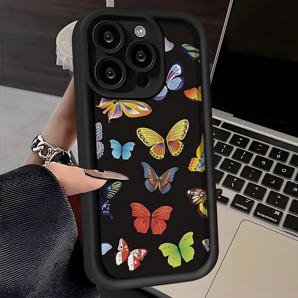 Telefonveske for iPhone 11 13 12 14 15 16 Pro Max 7 8 Plus XR XS Max Samsung A55 S24 S23 A02S Redmi 9 13C 9A 10 A3 OPPO A15S A16 A17 A18 A38 A53 A54 A31