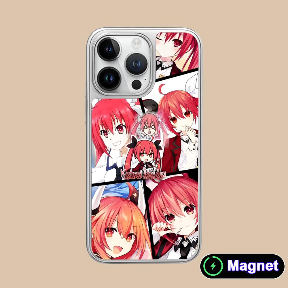 Date a Live Kotori Itsuka Silver Plating Magsafe Mobile Phone Case for iPhone 17 16 15 14 13 12 11 Air Pro Max Plus Cover