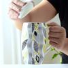 700ML, Bone China Big Coffee Mug, Ceramic Tumbler Tea Time, Large Mug Christmas Cup Gift, Porcelain Big Mug, Enamel Cup