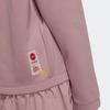 Adidas Neo CNY Print A-Line Sports Long Sleeve Dress Women Dress Purple Pink HM9884
