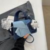 Denim Handbag Women's Crossbody Bag Fashionable Shoulder Commuter Small Square Bag