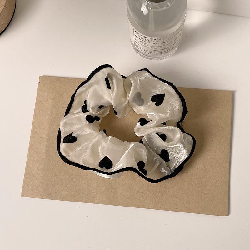 

Korean Style Polka Dot High Elastic Scrunchie Hair Flower Accessory