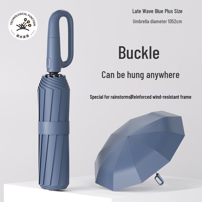 Large Automatic Folding Umbrella for Men & Women - Dual-Use Sun & Rain Protection with UV Sunshade
