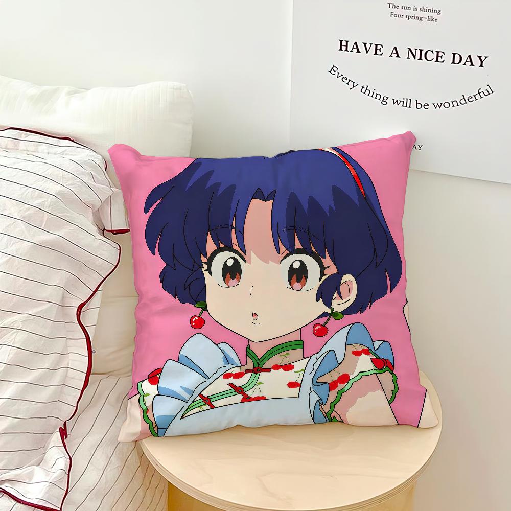 Anime Cute R-Ranma Akane Tendo R-Ranma Comfortable Soft Hogar Pillowcase For Sofa Living Room Bed Home Decor Protective Covers