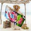 Bayern Munich Fan Gear Personalized Name Beach Towel Soft Durable Quick-Dry Portable for SwimmingBeachCamping Travel Beach AccessoriesGym